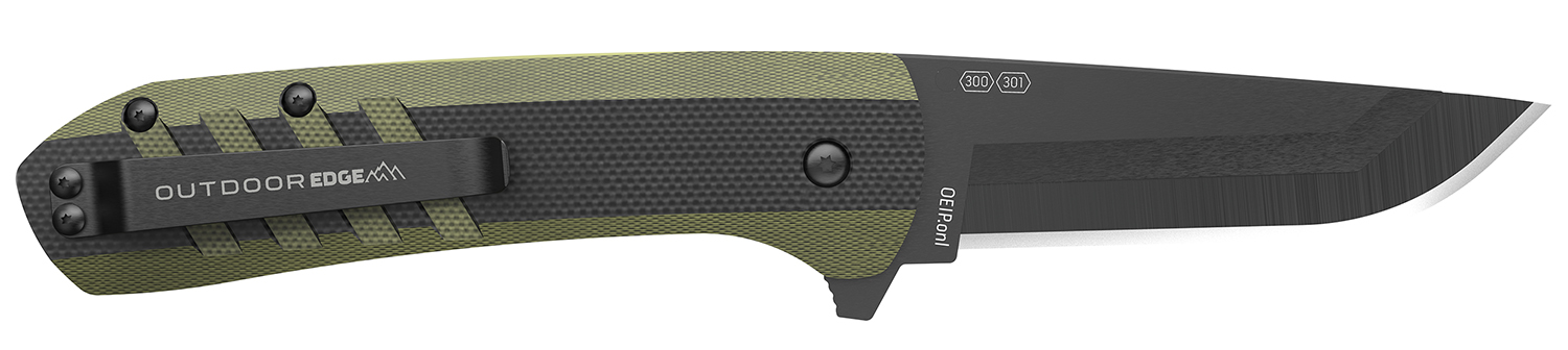 OUTDOOR EDGE VX430B-C  RAZOR VX4 3" BLK/GRN G10