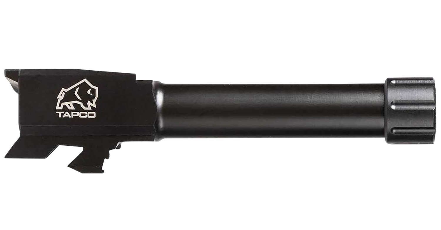 Tapco TAP22003 Glock 9mm Luger Threaded Black Nitride Stainless Steel, Fits Glock 43/43X