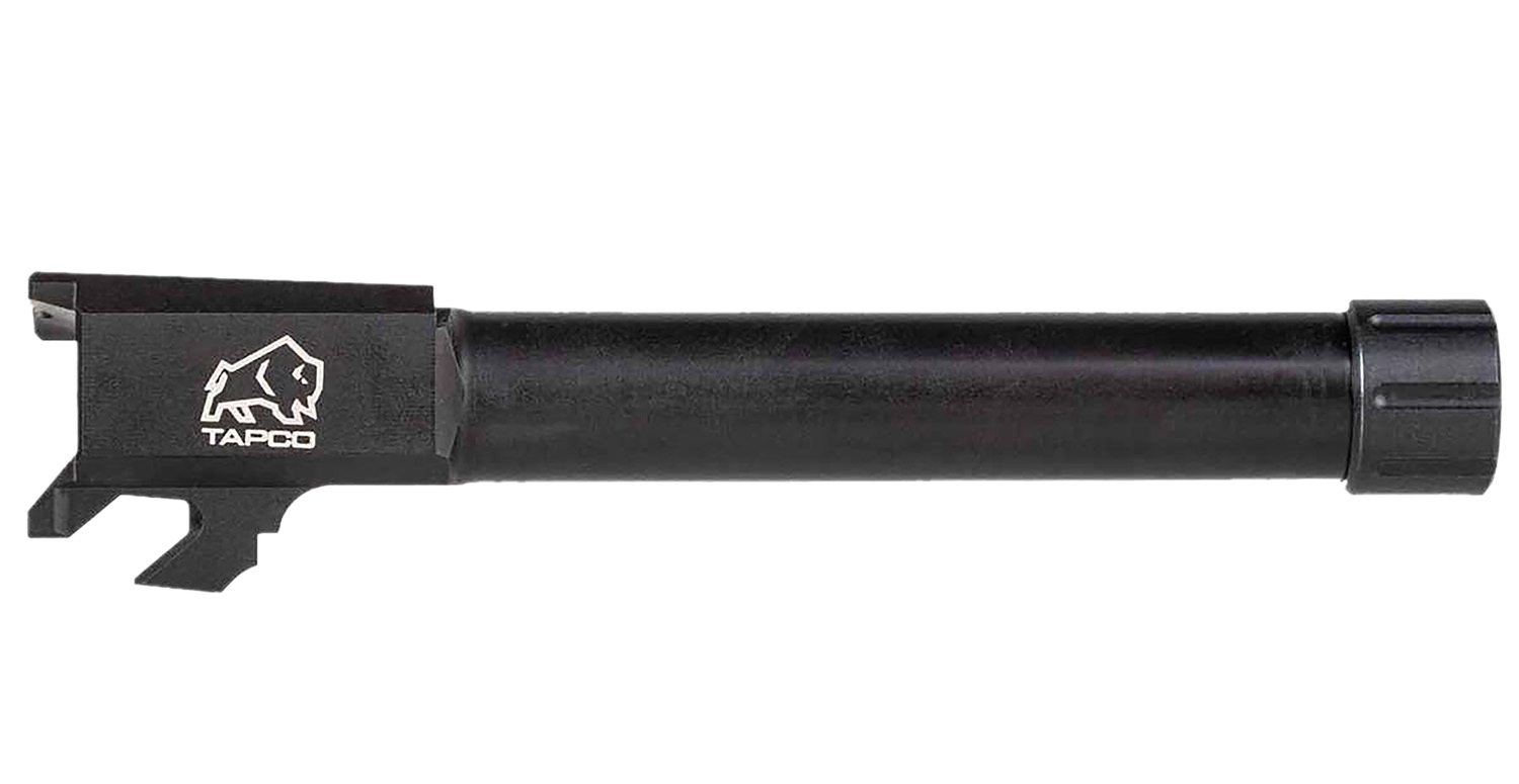 Tapco TAP22027 Springfield 9mm Luger Threaded Black Melonite Stainless Steel, Fits Springfield Hellcat Pro