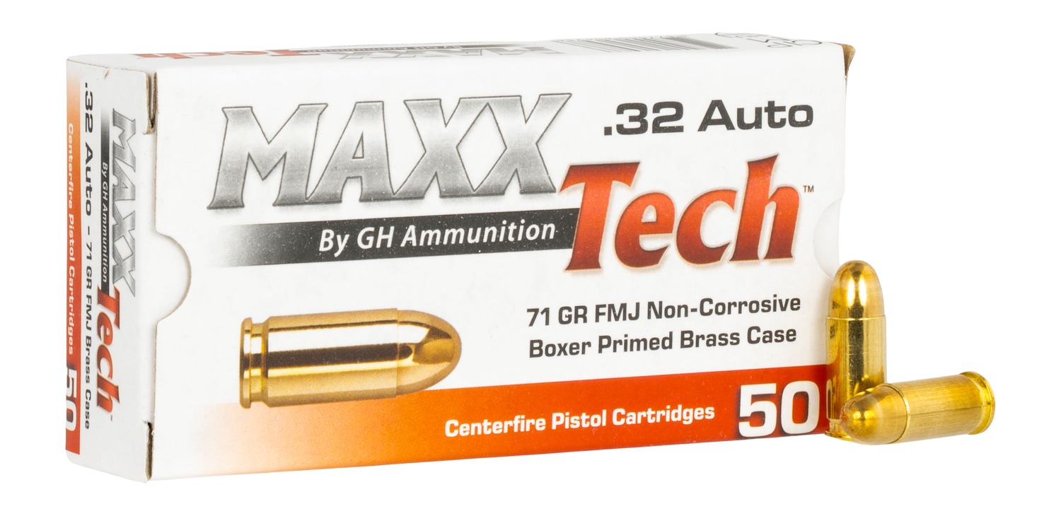 Tulammo PTGB32B   32ACP 71gr Full Metal Jacket 50 Per Box/12 Case
