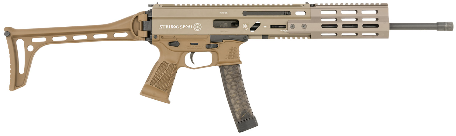Grand Power 810091157930 Stribog SP9A1 9mm Luger 30+1 16" Flat Dark Earth - Grand Power - 9mm Luger (9x19 Parabellum)
