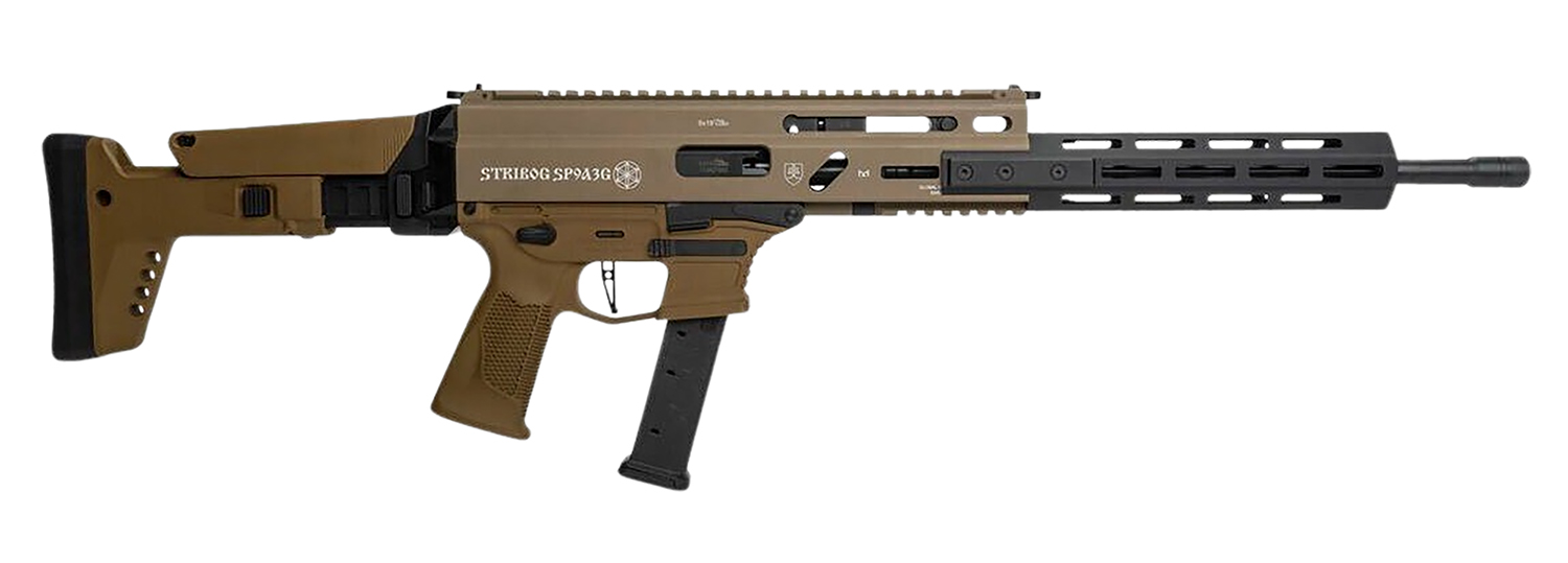Global Ordnance SP9A3G 9mm 16" FDE Receiver, Polymer Stock & Grip - Grand Power - 9mm Luger (9x19 Parabellum)