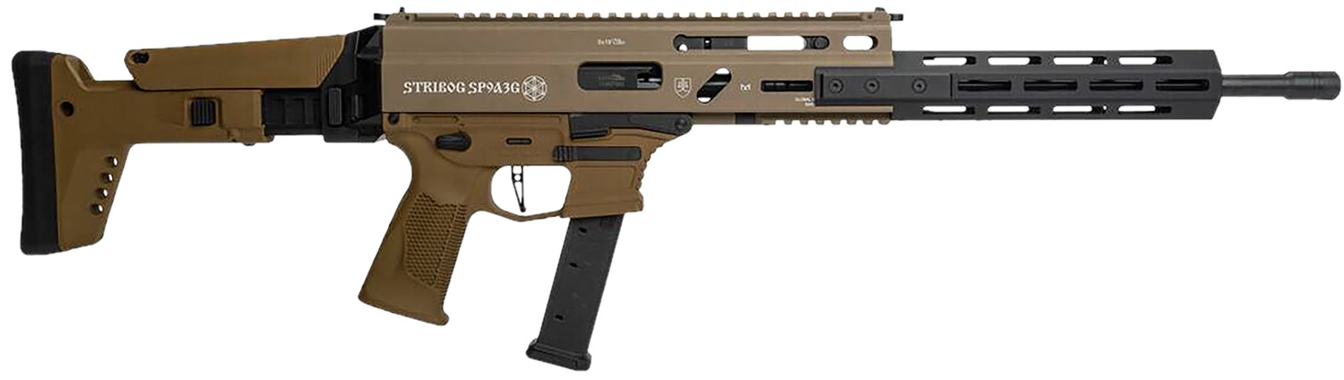 Grand Power 810091156483 Stribog SP9A3G 9mm Luger 16" Black Barrel...