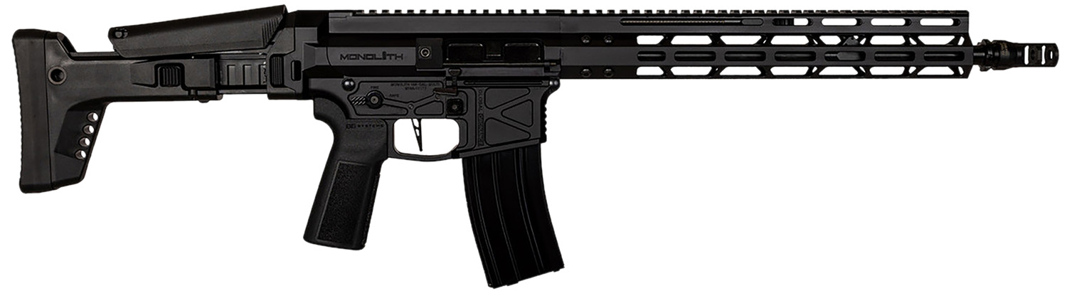 Global Ordnance LLC 197892003216 Monolithic  5.56 NATO 16 Barrel, Keymod Handguard, Modular Black Stock, Black Polymer Grip
