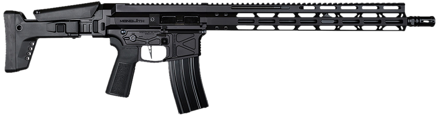 Global Ordnance LLC 197892003223 Monolithic  5.56 NATO 16 Barrel, M-LOK Handguard, Modular Black Stock, Black Polymer Grip