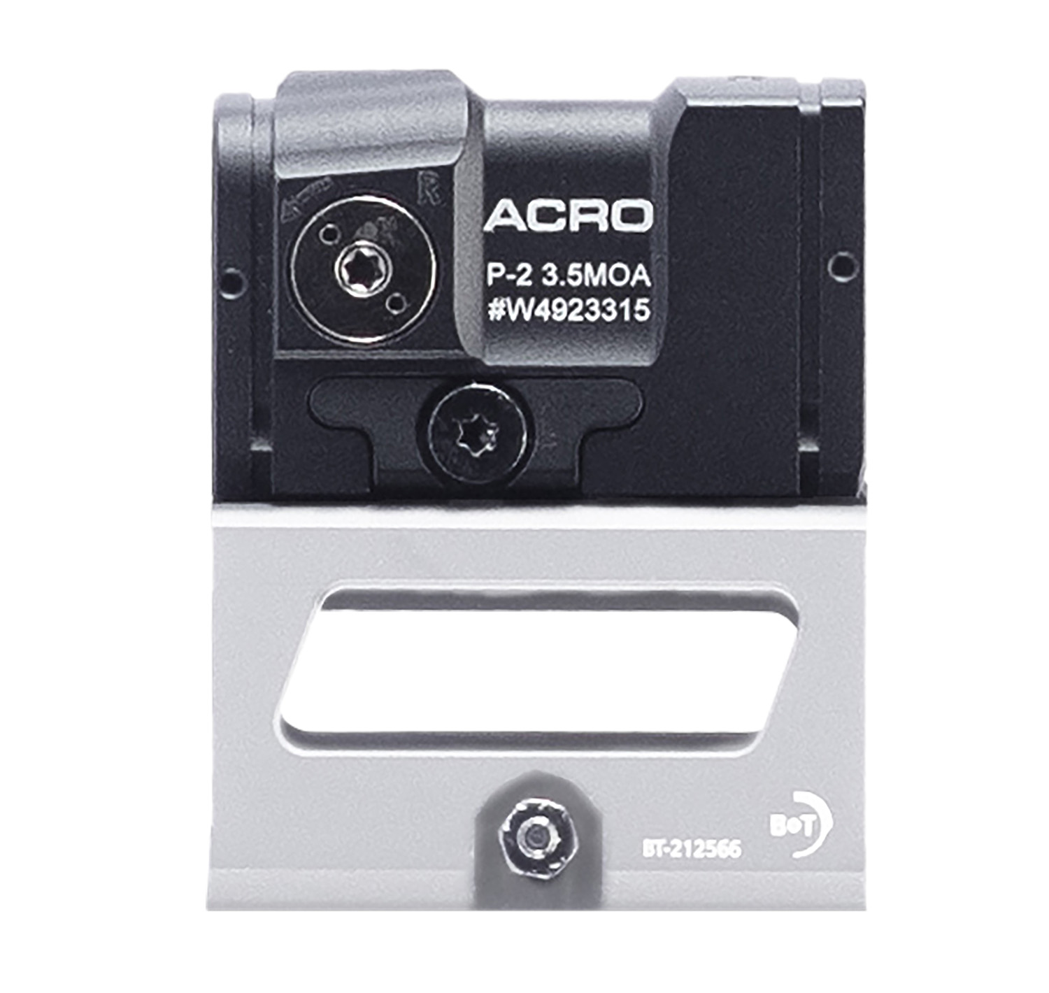 B&T Firearms AP-200691-39-QD-ST Aimpoint ACRO P-2  White 1x 3.5 MOA Red Dot Reticle