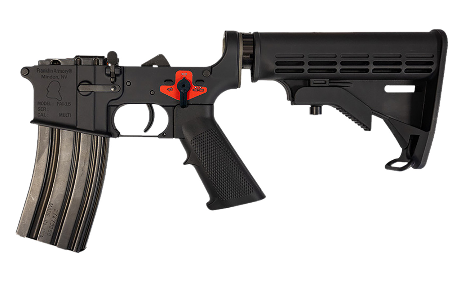 Franklin Armory 0020024BLK BFSIII  Aluminum Black Hardcoat Anodize for M4