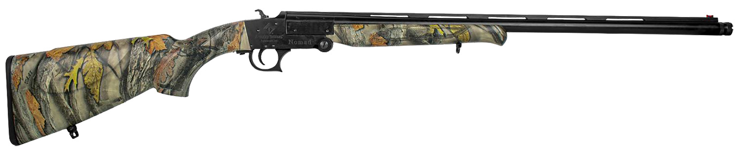 ATI ATIG12NMD23C Nomad  12 Gauge Break Open 3 1 Shotgun Shell, 23 Matte Black Single Shot Vent Rib Barrel, Matte Black Receiver, Camo Fixed w/Saddle Mount Synthetic Stock