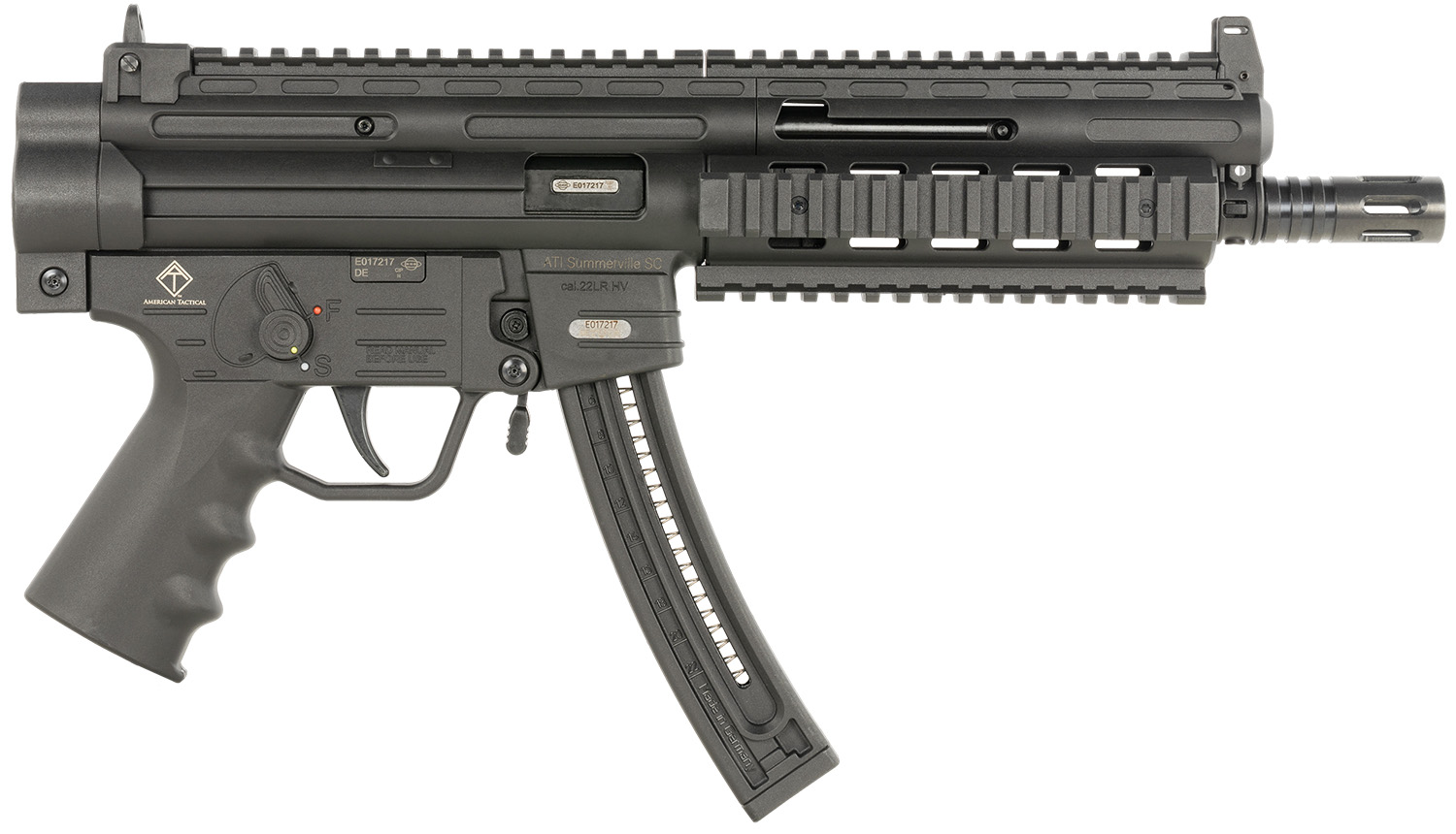 ATI GERGGSG1622P GSG-16  22 LR 22+1 16.25 Black Non-Threaded Barrel, Black Picatinny Rail Receiver, Polymer Grip