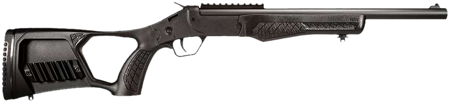 Rossi SSPS45-BKFS Survival  45 Colt (Long Colt)/410 Bore Single Shot 16" Black Oxide Alloy Steel Barrel, Black Picatinny Rail Polymer Receiver, Thumbhole w/Shell Holder Black Polymer Stock