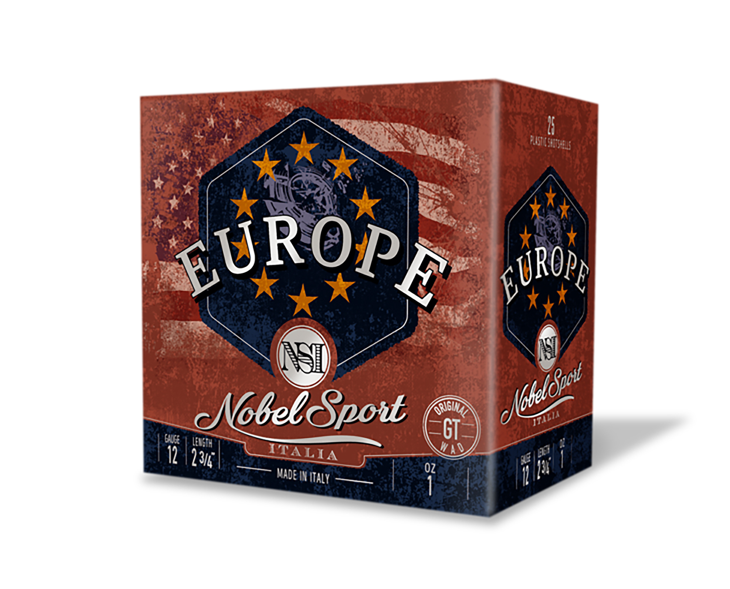 Nobel/Eurosports LLC ANSEU12175 Europe  12Gauge 2.75" 1oz 7.5Shot 25 Per Box/10 Case