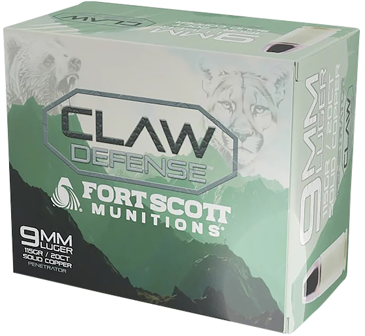 Fort Scott 9MM-115-SCVFNCD 115GR Claw Defense FN 20RD Ammo
