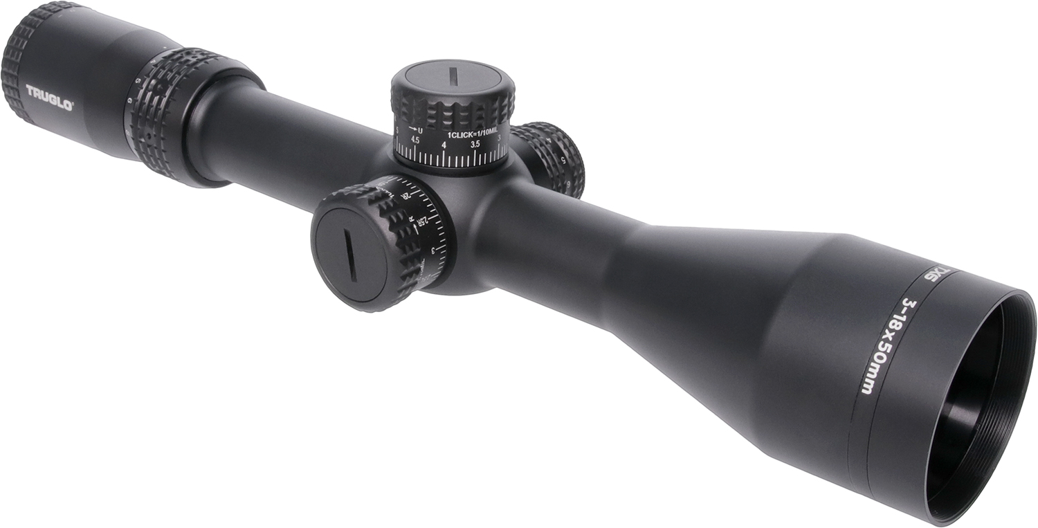 Truglo TGTG8531TF Tx6 Matte Black Anodized 3-18X 50mm 30mm Tube