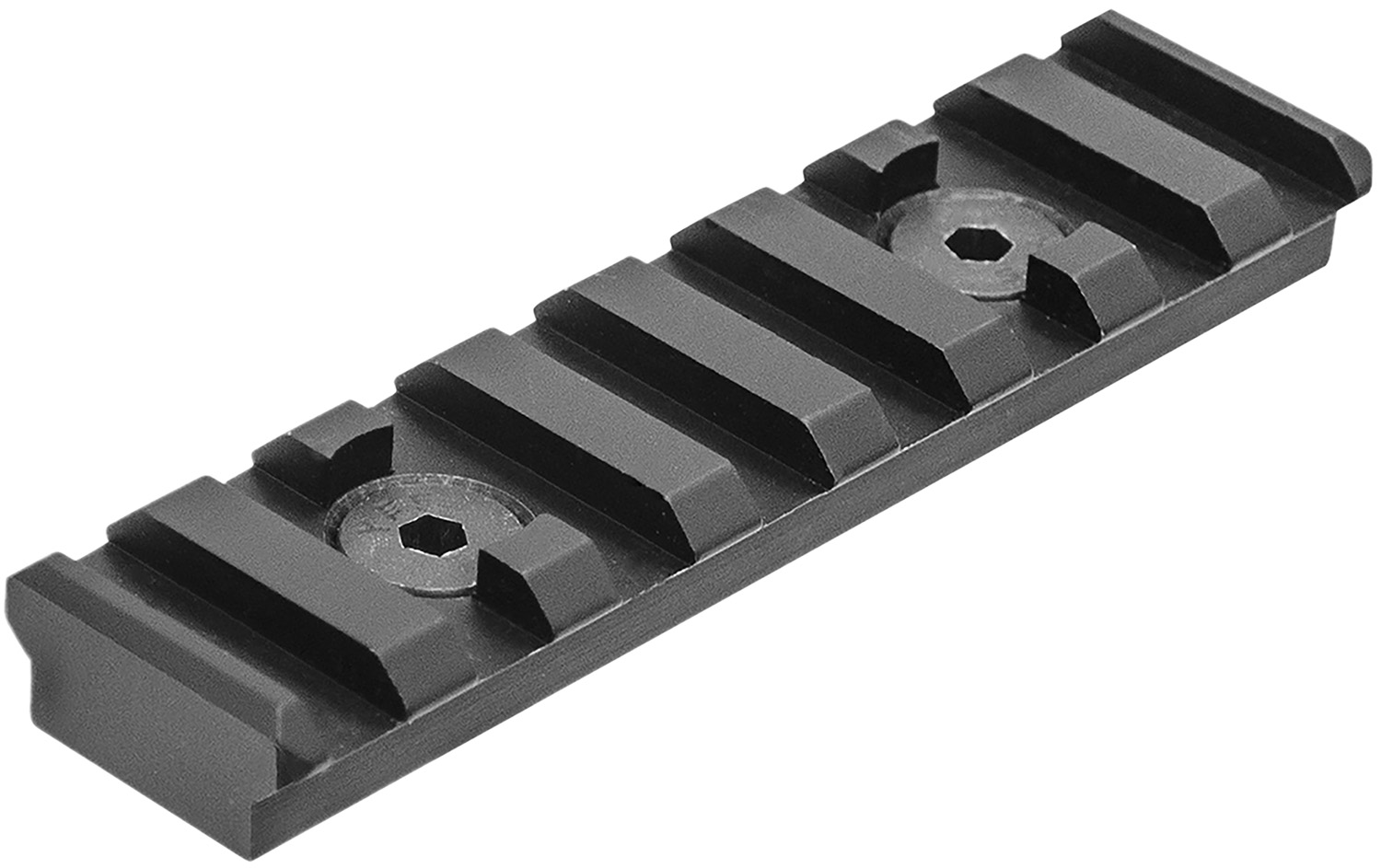 UTG MTURS09M M-LOK 8-Slot Picatinny Rail, 3.14" Aluminum, Black Anodized