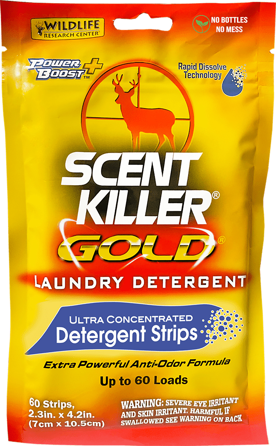 WRC CLOTHING WASH SCENT KILLER GOLD LAUNDRY STRIPS 60CT