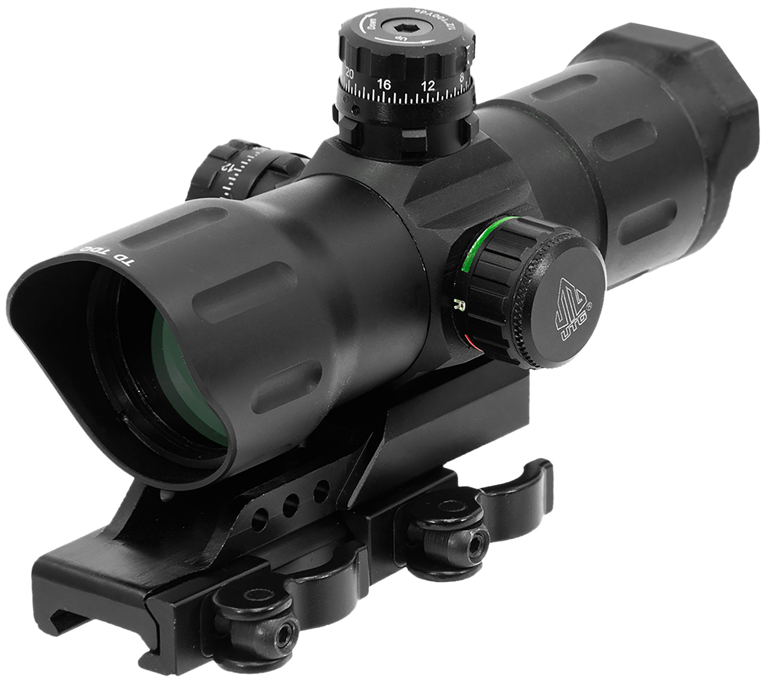 UTG SCP-TDTDQ ITA 6" Red/Green T-Dot Sight, 1x, 85ft@100yds, 13.1oz - Leapers