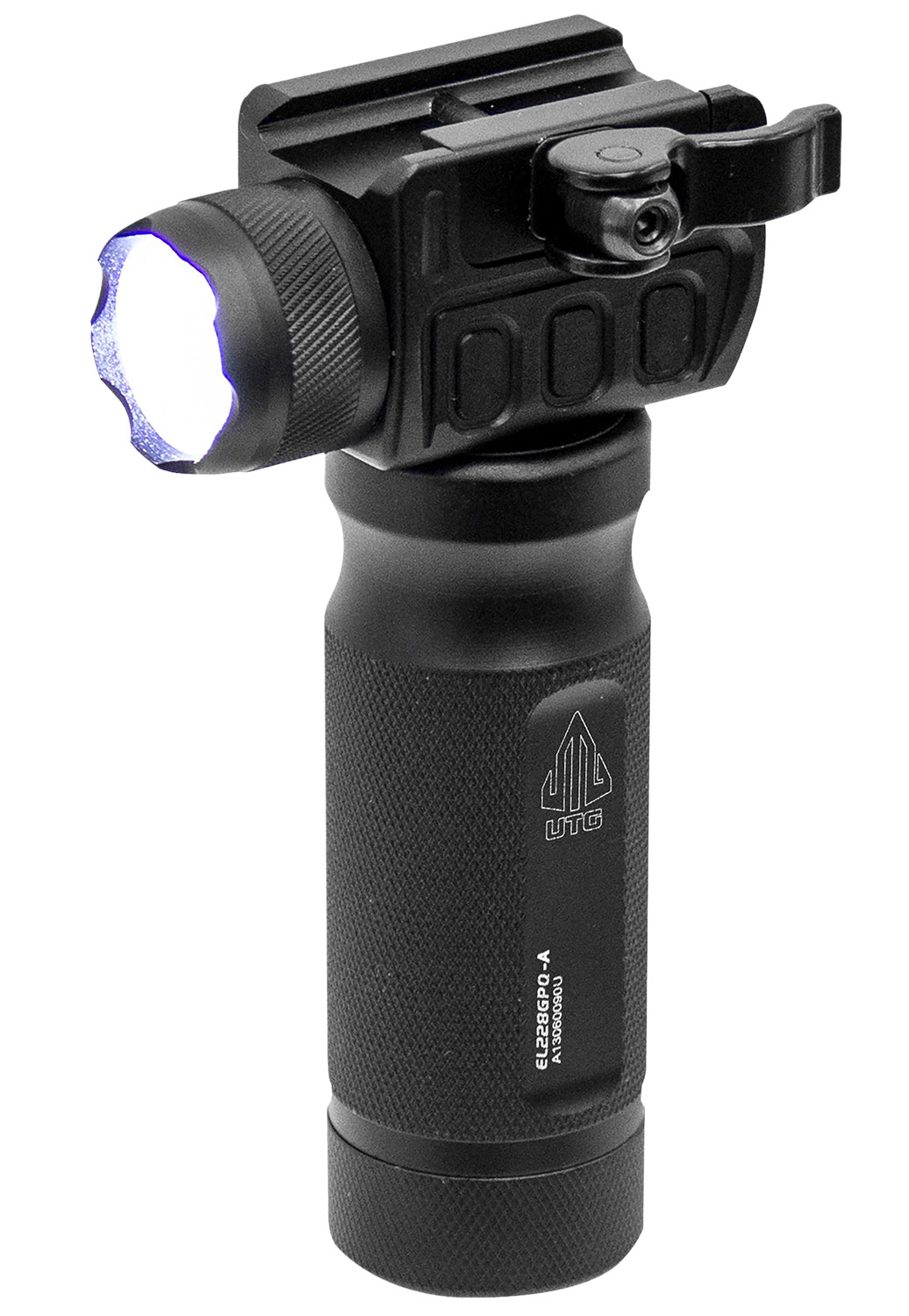 Leapers MNTEL228GPQA Quick Detach Grip Light 400 Lumens Black Aluminum - Leapers - 400 LUMENS