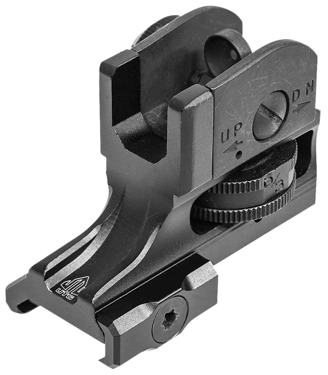 UTG MT950RS03 Super Slim Rear Sight, CNC Aluminum/Steel, Matte Black