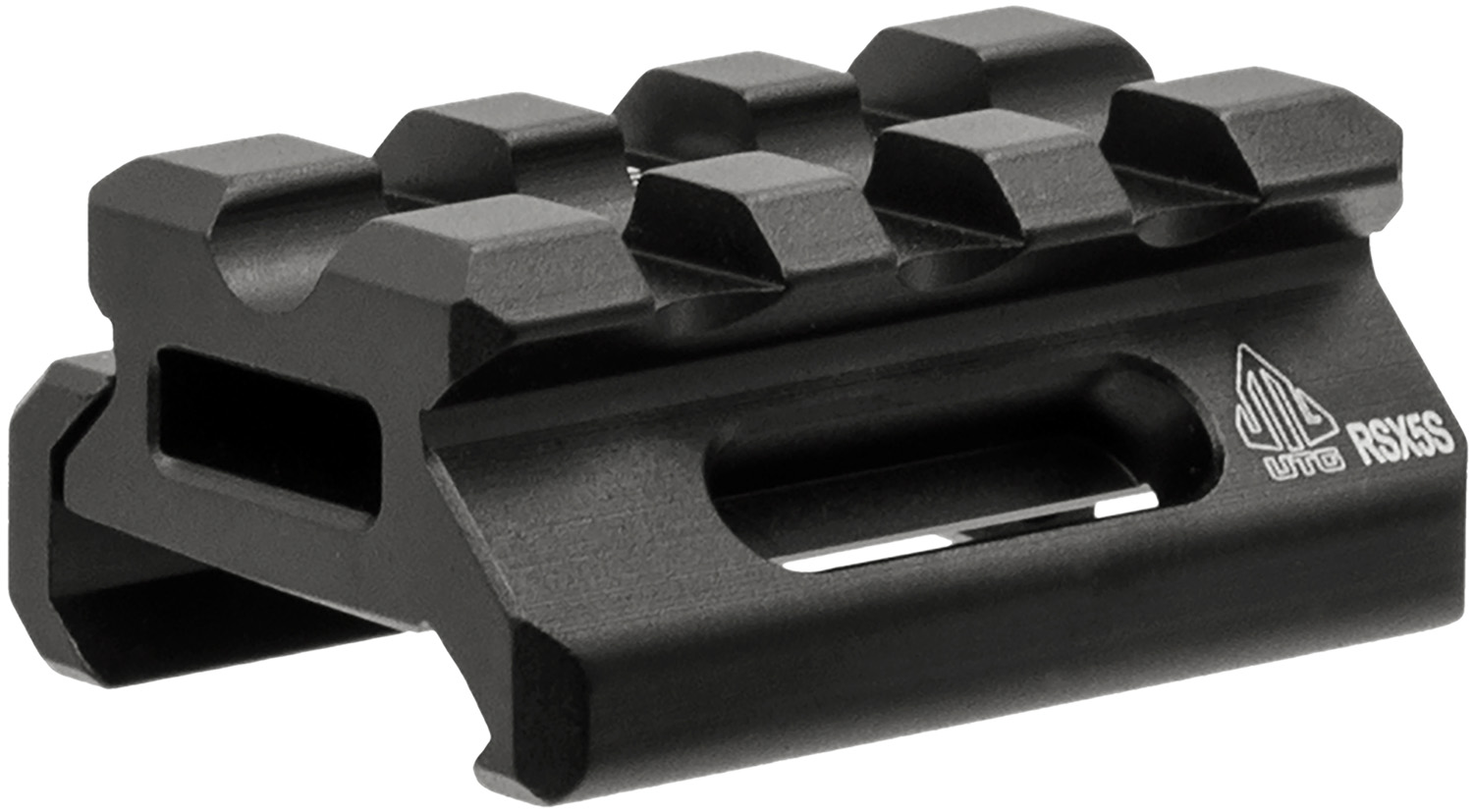 Leapers MTRSX5S Picatinny Riser 6061-T6 Aluminum Matte Black 1.57"x0.5" - Leapers - PICATINNY RISER
