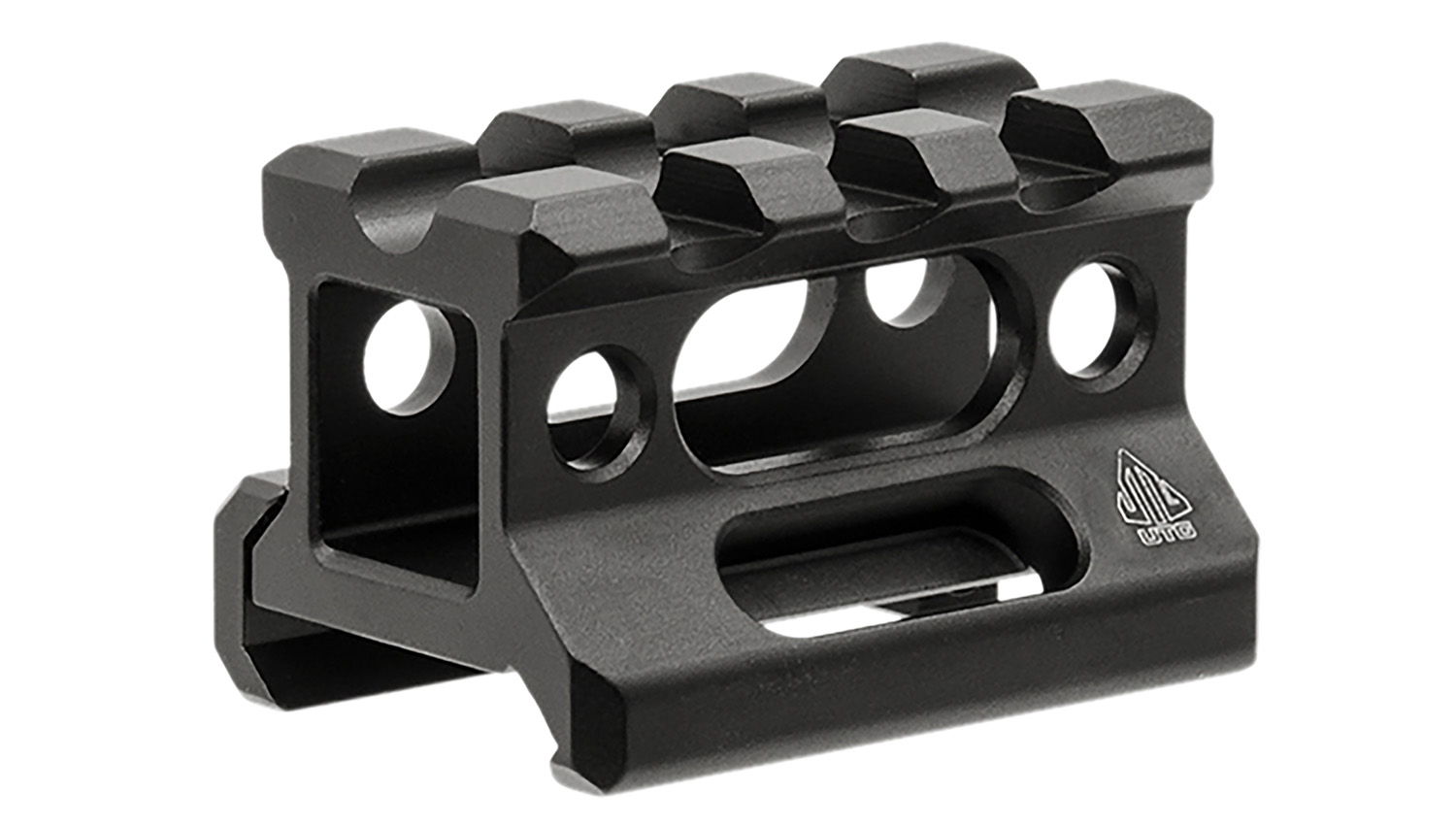 Leapers MTRSX8S Picatinny Riser 1.57" Matte Black Aluminum 3 Slots