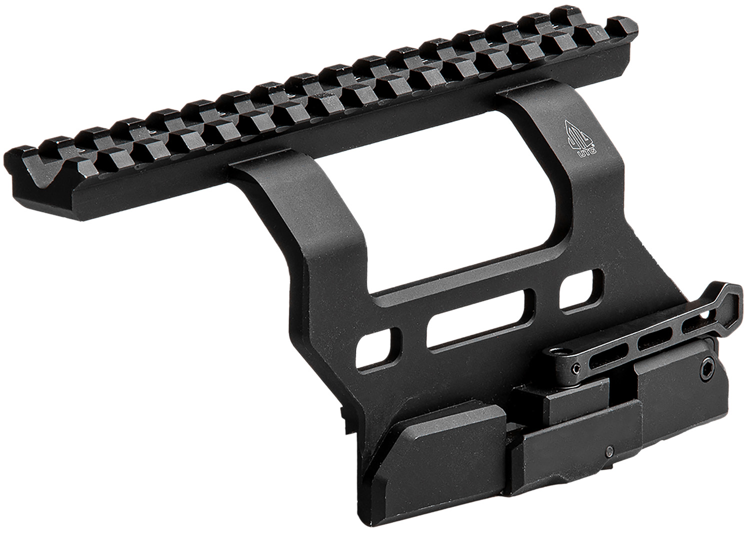 Leapers MTUAK01 Quick-Detachable AK Side Mount Matte Black Anodized...