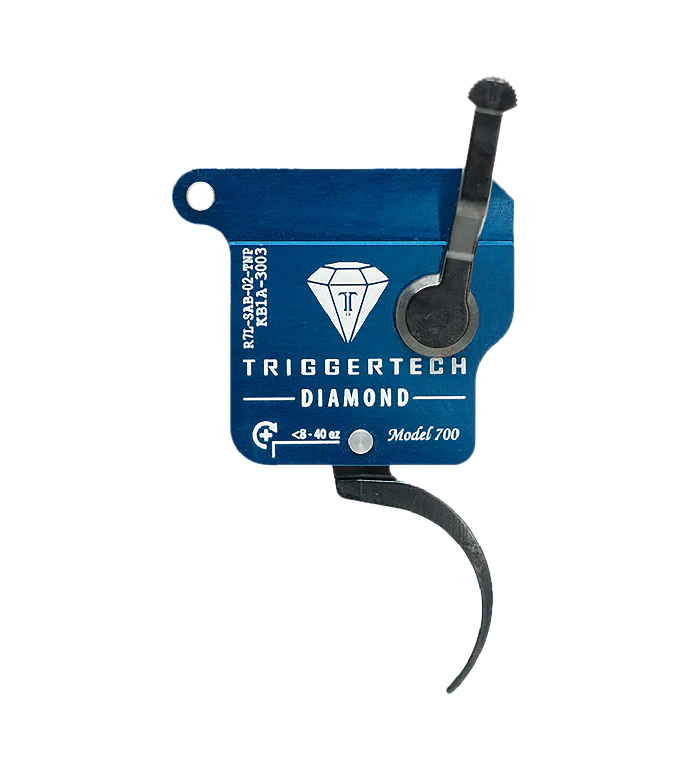 TriggerTech R7LSAB02TNP Diamond Black Curved Remington 700 Left Hand - TRIGGERTECH - Best Price $257.00