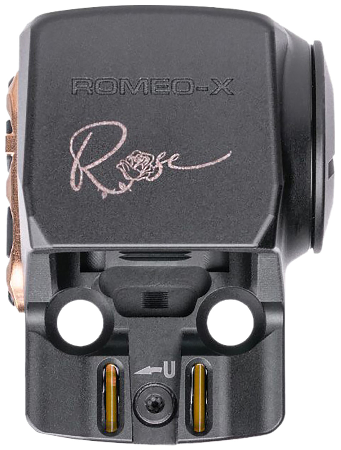 SIG Sauer ROMEO-X Enclosed Compact Rose Superb Black Rose Gold Carry Pistol Optic 6 SIG Sauer ROMEO-X Enclosed Compact Rose angle view