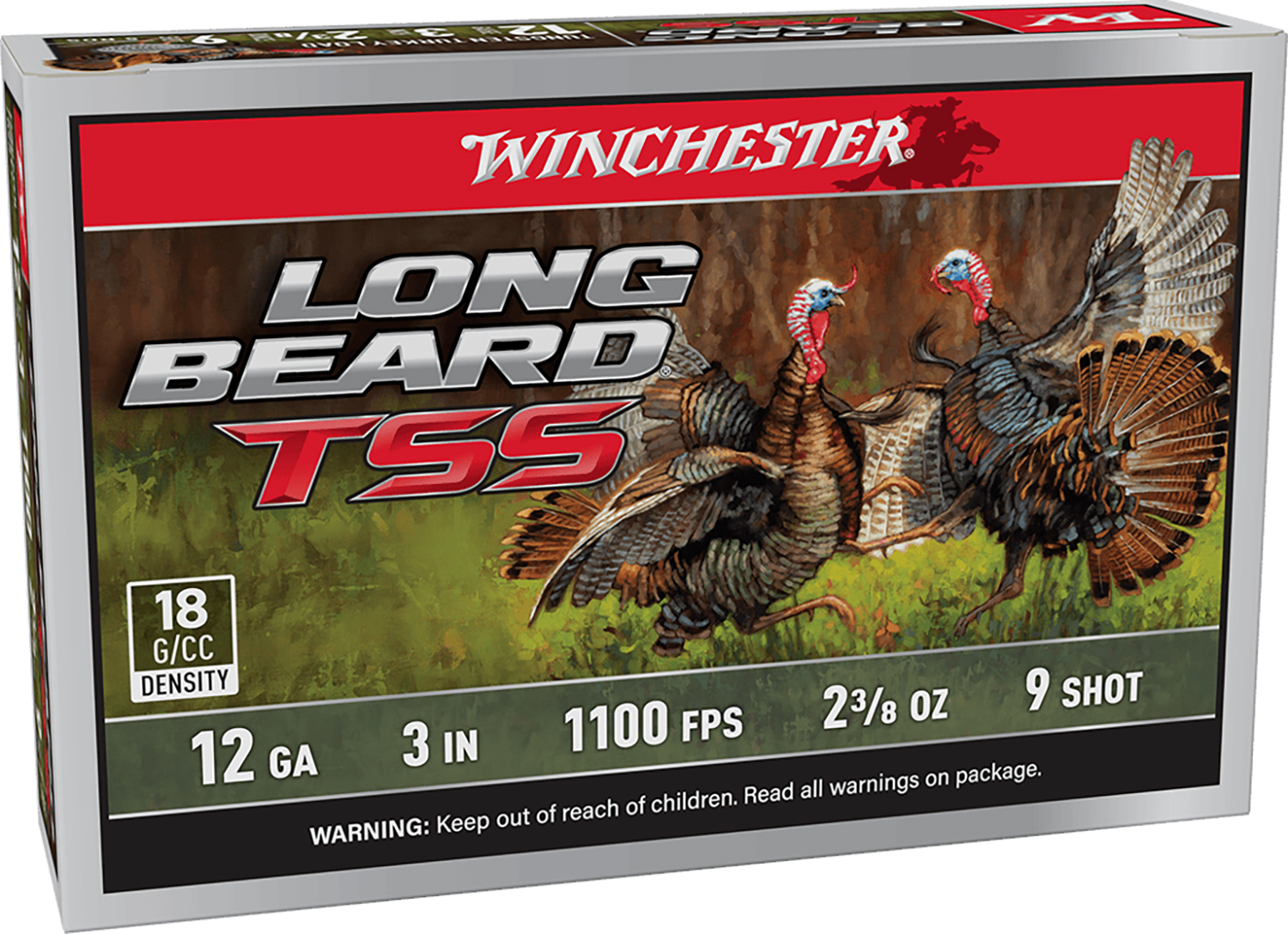 Winchester AMMO 12Ga 2-3/8oz 3in #9 Long Beard 5rd TSS Shotshells LBTSS1239 - Winchester - 12GA