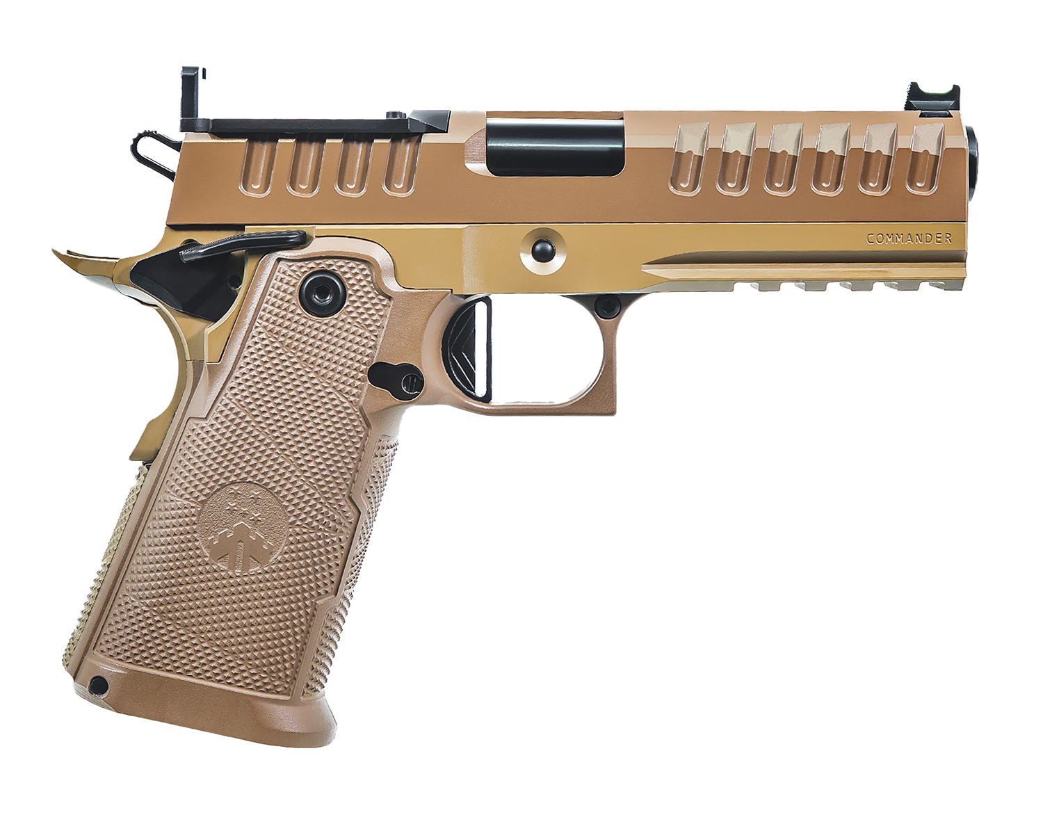 Watchtower APACHE9MMCMNDRFDE 9mm 15+1 4.25" FDE PVD Threaded Barrel - WT - Best Price $3,526.00