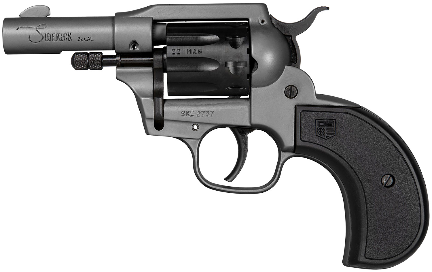 Diamondback Sidekick 22 LR 22 Magnum 3" Dark Grey Cerakote Revolver - DIA - Best Price $261.00