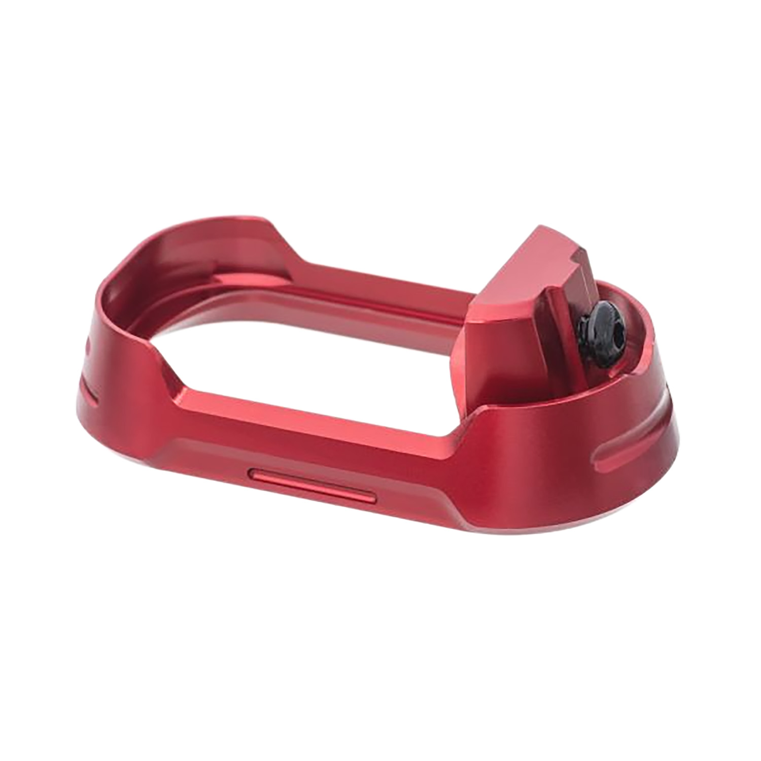 Tyrant CNC TDG19G34MWREDBLKSCRW Red Aluminum Magwell Glock 19 Gen 3-4