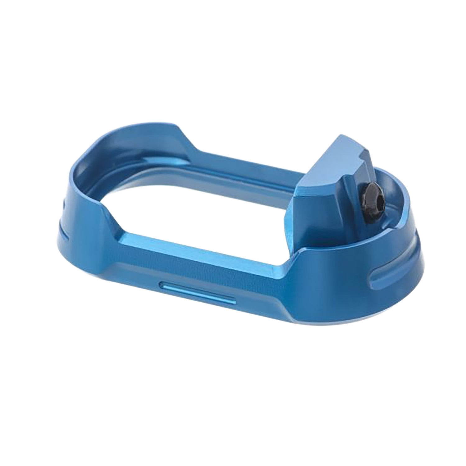 Tyrant CNC TDG19G34MWBLUEBLKSCRW Blue Aluminum Magwell Glock 19 Gen 3-4