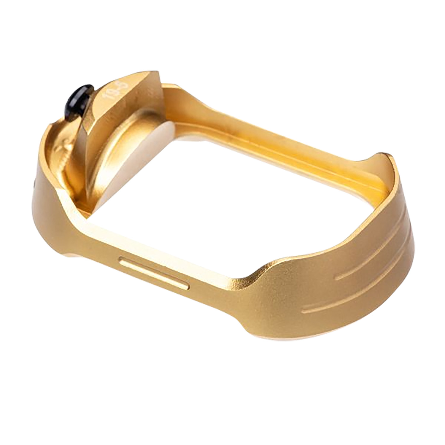 Tyrant CNC TDG19G5MWGOLDBLKSCREW Glock 19 Gen 5 Gold Aluminum Magwell