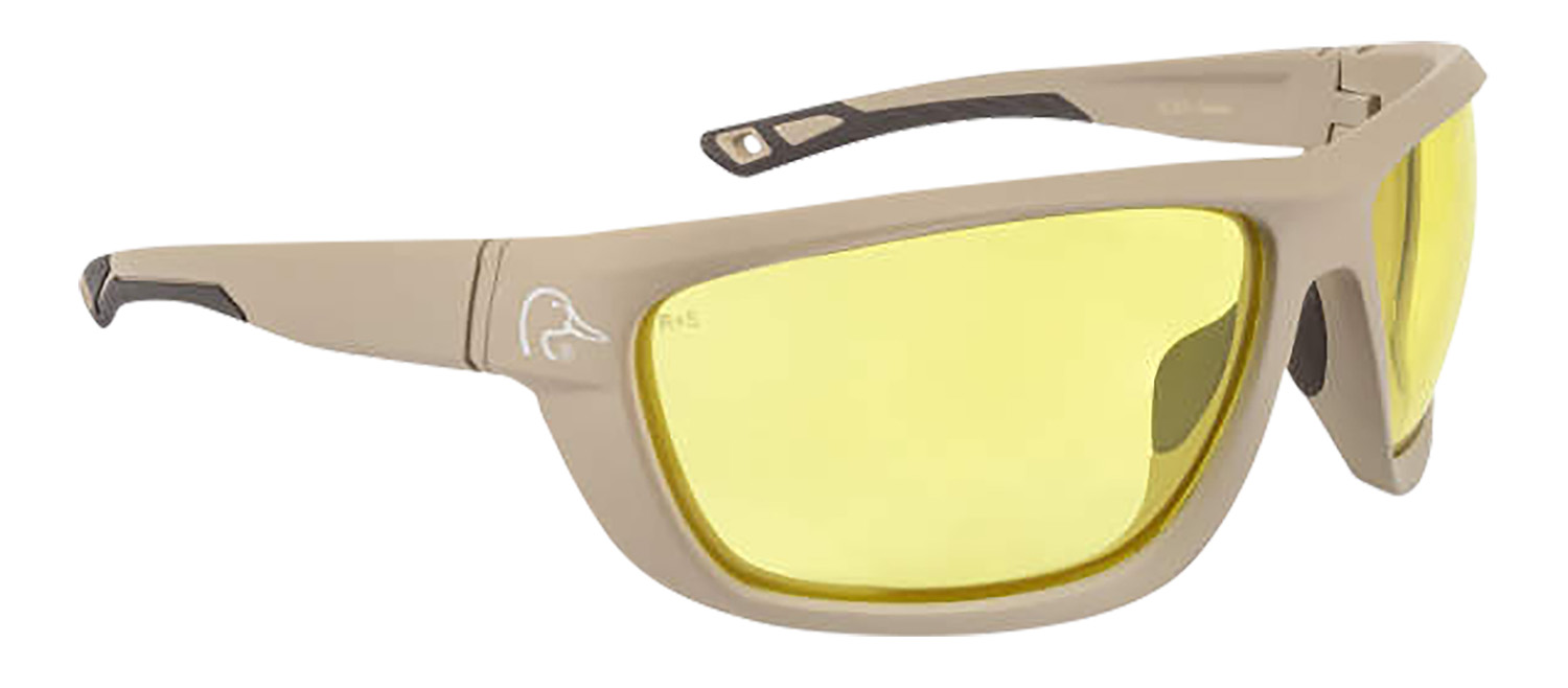 Radians DUFF13040C Amber Lens Tan Full Frame Safety Glasses 99.9% UV Protection - RAD - TAN for sale at TheGunDock