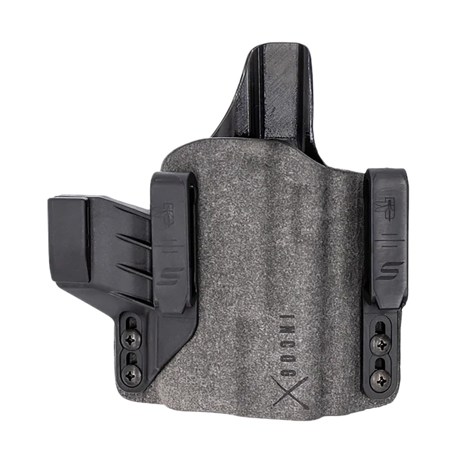 Safariland INCOG0244A7CX161 Incog X  IWB Gray Cordura Fits Springfield Hellcat Pro 3.70" Barrel, Belt Clip Mount, Right Hand