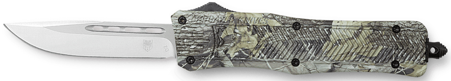 CobraTec MWDCTK1MDNS CTK-1 3" D2 Blade, Camo Handle, American Flag Design - CobraTec Knives - DROP POINT