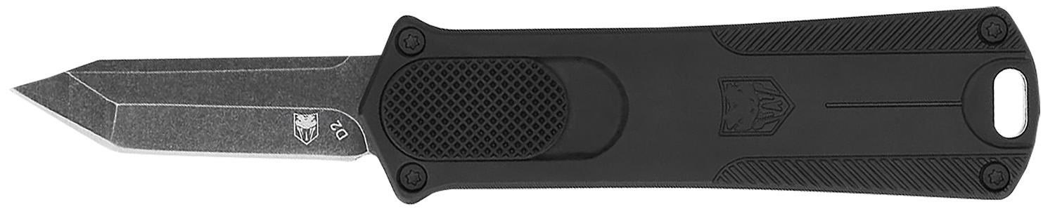 COBRATEC KNIVES California OTF 952 Black Tanto Blade 1.75" Anodized Handle