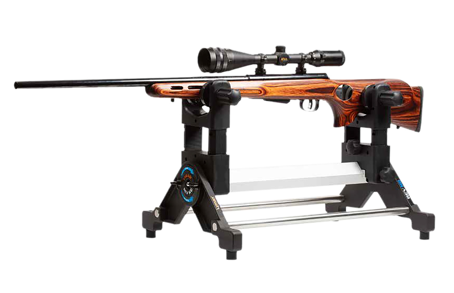 Lyman 7832280 Revolution Gun Vise Black/Silver Steel/Aluminum