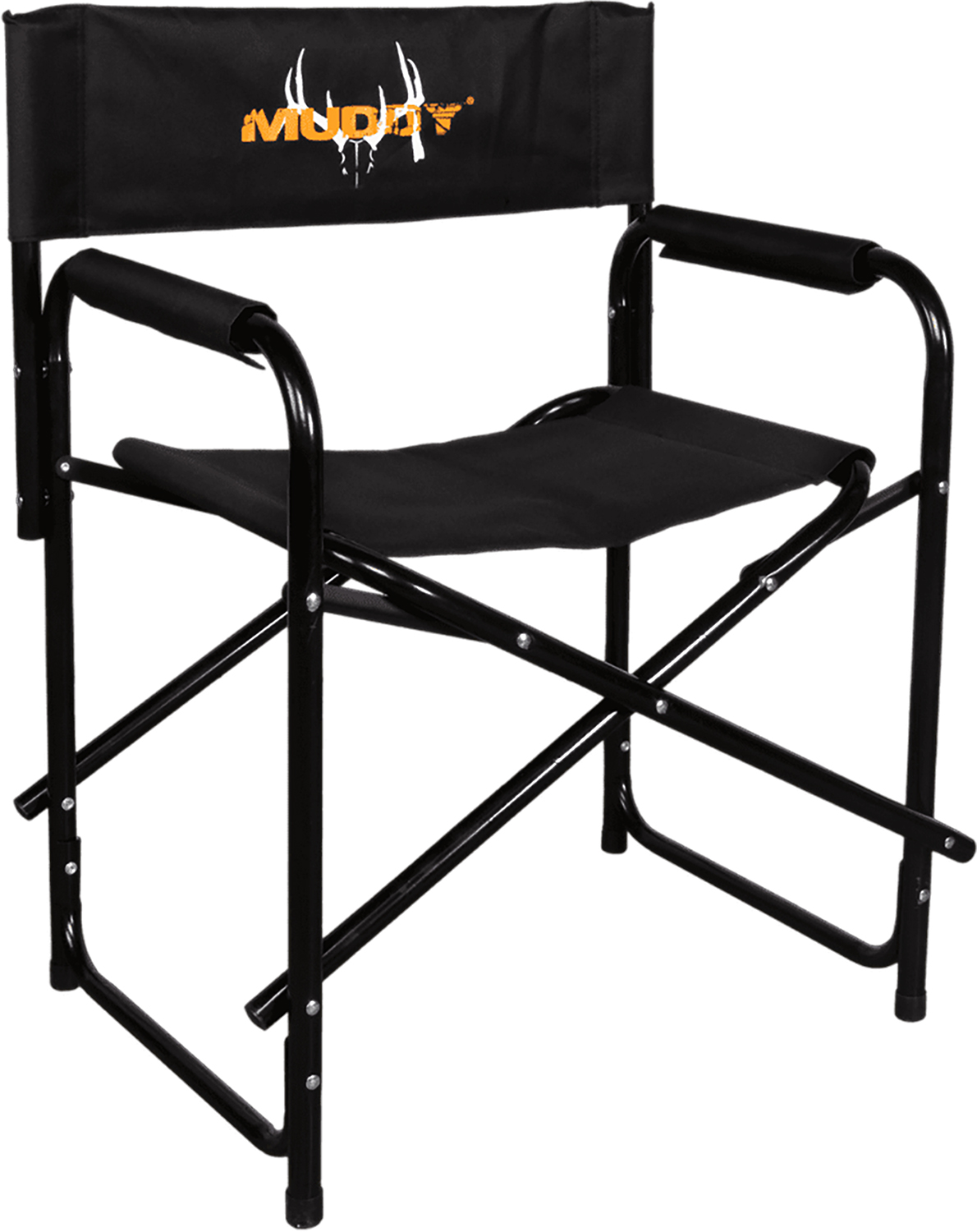 Walker's MUDDRC Director's Chair Black, Foldable with Armrests
