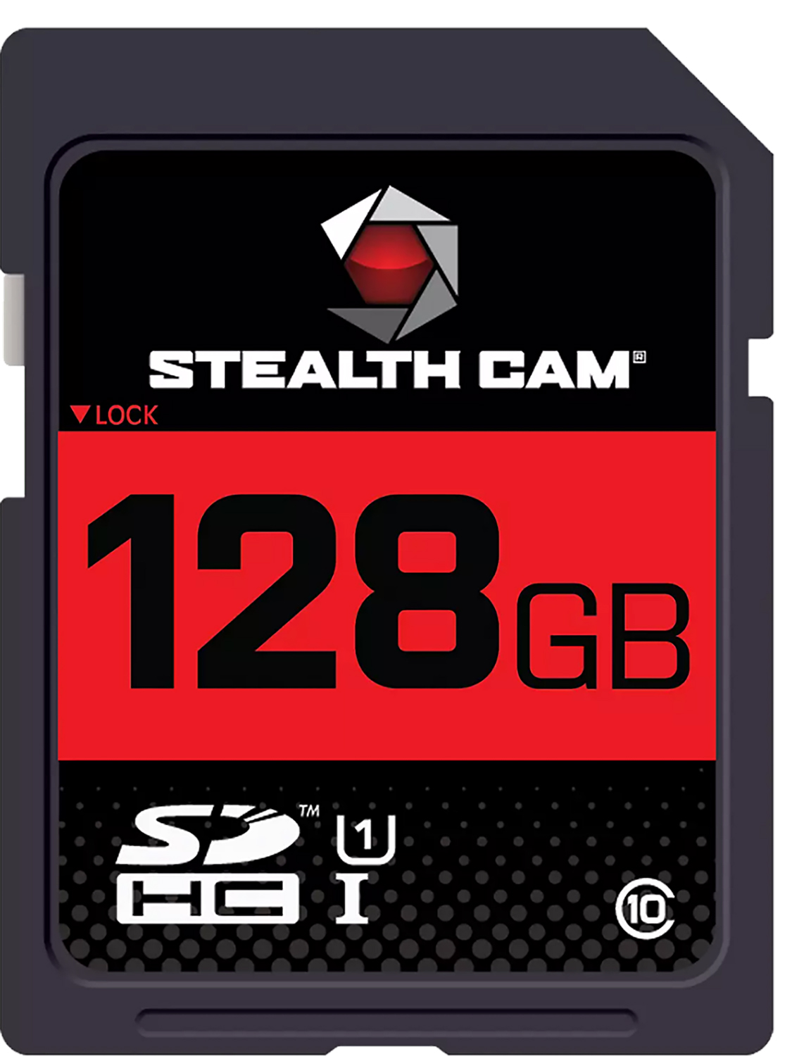 Walker's STC128GB SD Card 128GB Class 10 Black/Red High-Speed