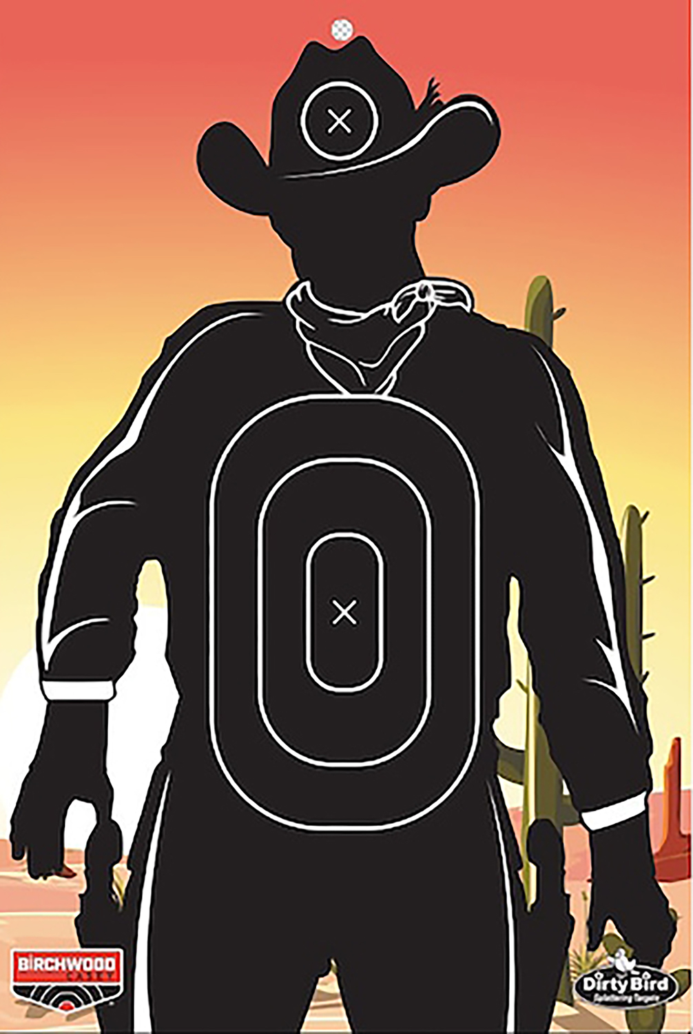 Birchwood Casey BC-35771 Dirty Bird Target Gunslinger Skyline 12 x 18 6 Pack
