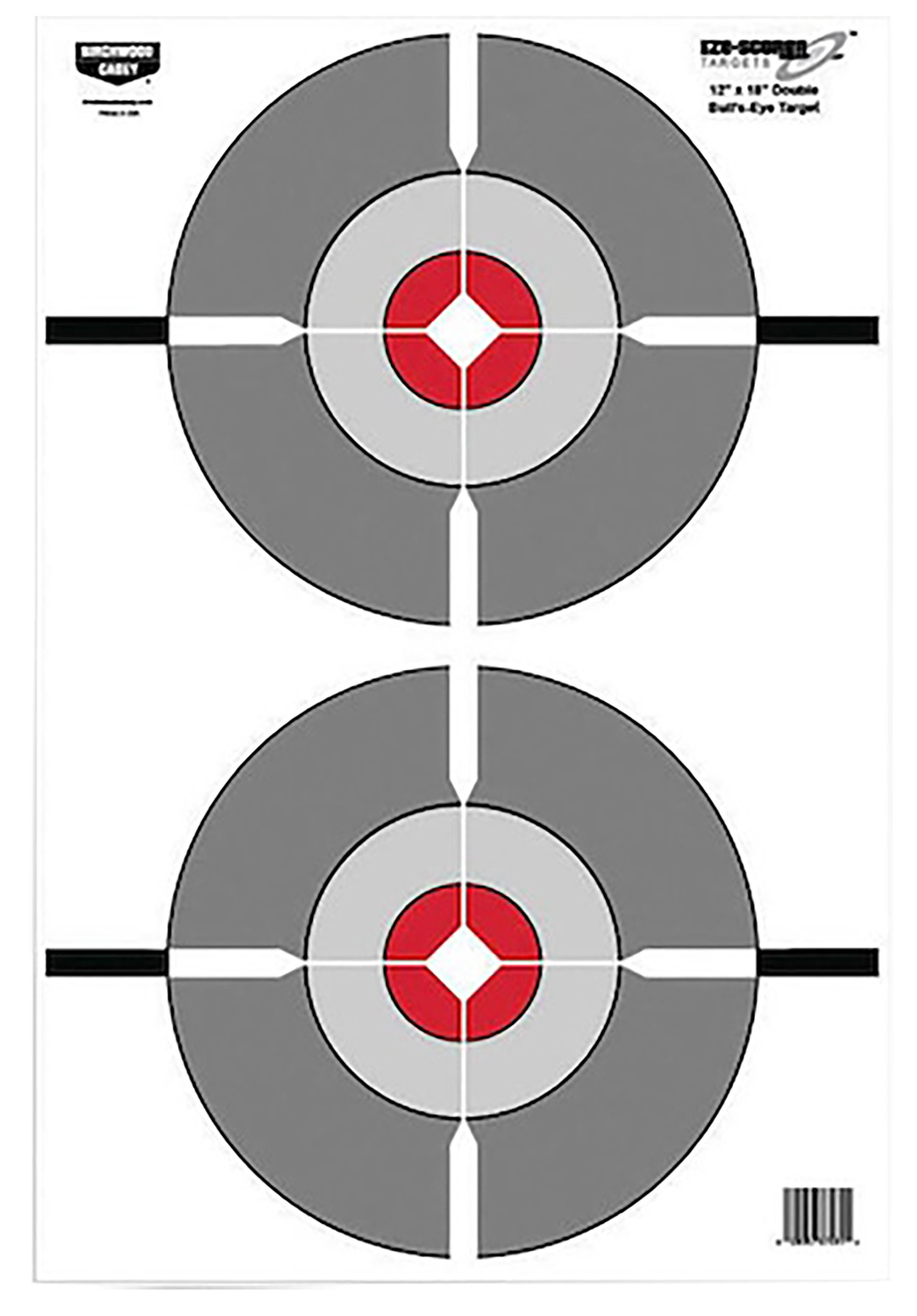 Birchwood Casey EZE-SCORER 12X18 Double Bull's-Eye Targets (10 Pack) - Birchwood Casey - 12" X 18"