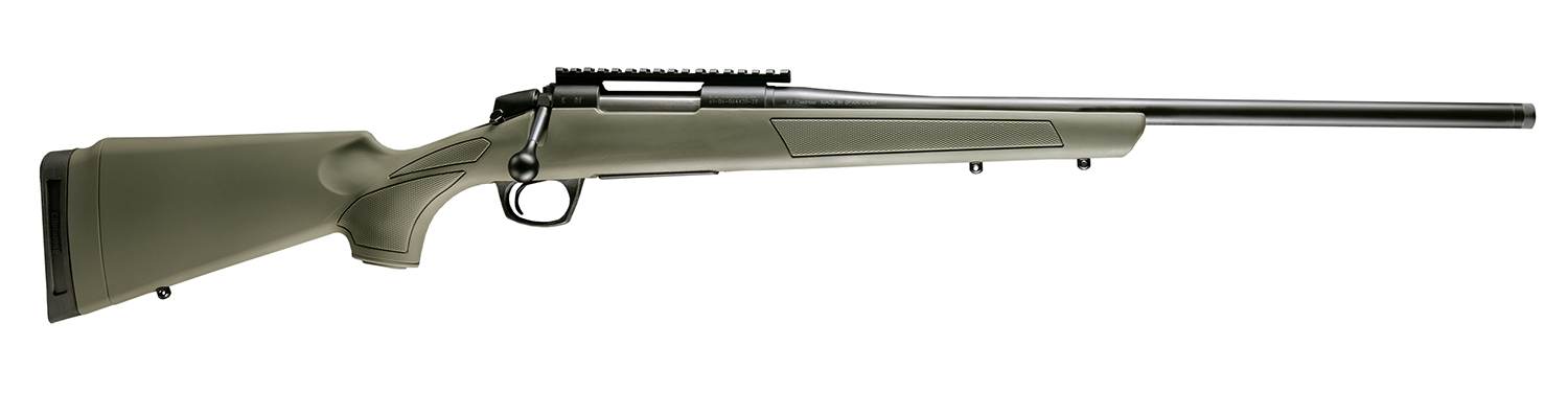 CVA CR3919G Cascade  7mm PRC 2+1 24" Graphite Black Cerakote Threaded Barrel, Graphite Black Cerakote Picatinny Rail Steel Receiver, OD Green Synthetic Stock
