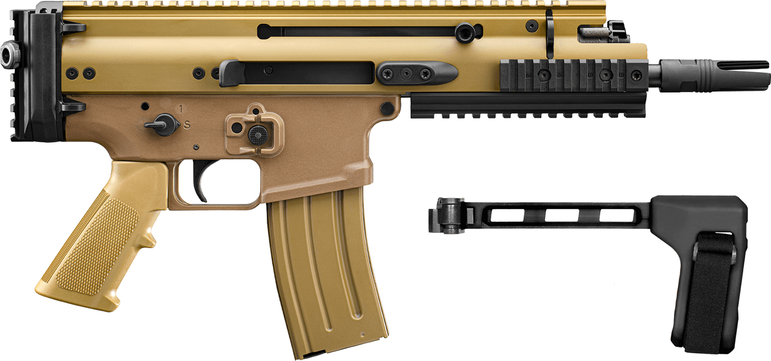 FN SCAR 15P 38101885 5.56x45mm 10+1 7.5" Black FDE Aluminum Receiver - FN America - 5.56X45MM for sale at TheGunDock