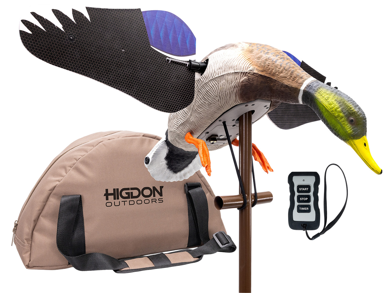 HIGDON 55058 FLASHER PRO GUIDE PACK MALLARD DRAKE