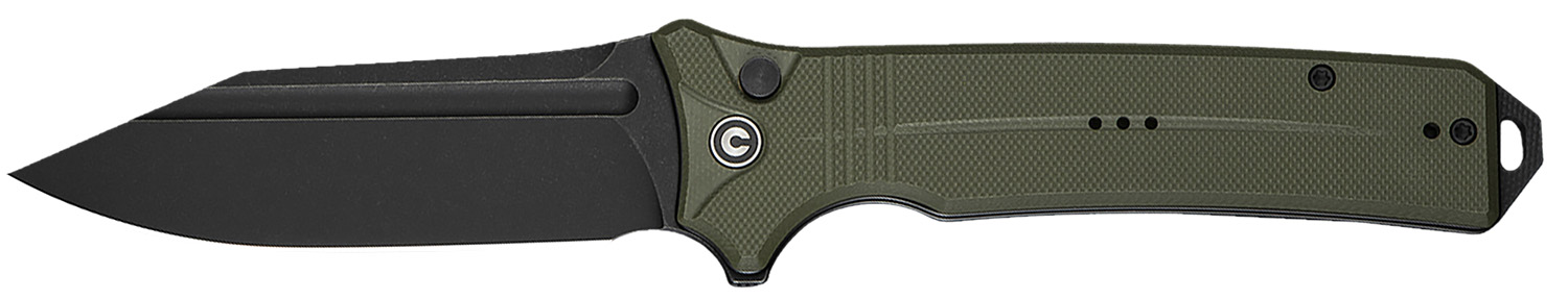 CIVIVI Neurohaptic Flipper & Button Lock Knife OD Green G10 Handle (3.74...
