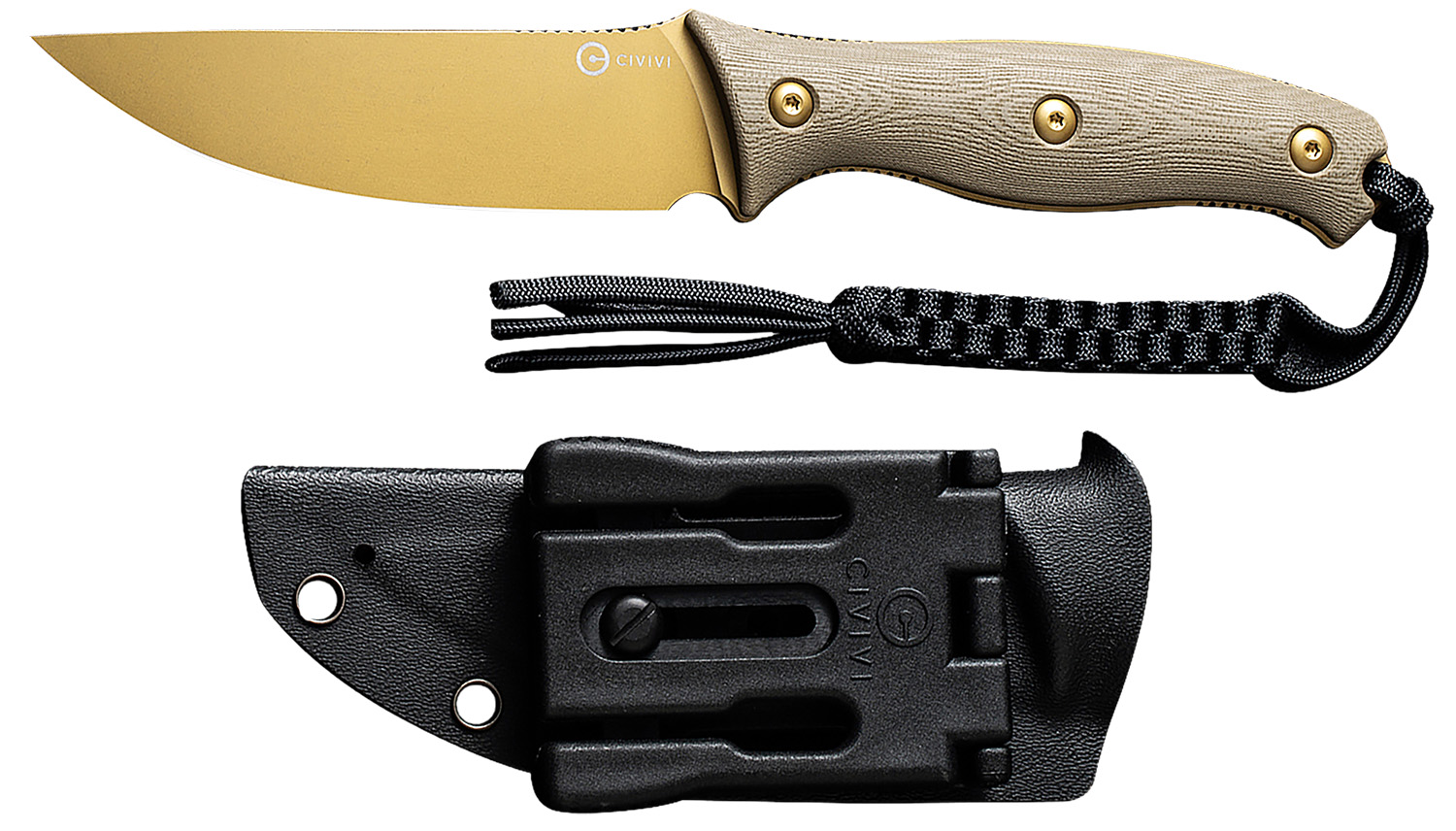 Civivi Knives C23041-2 Stormridge 3.92” Fixed Straight Back Plain...