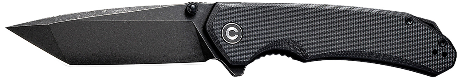 Civivi Knives C2023C Brazen 3.46” Folding Tanto Black Stoashed D2...