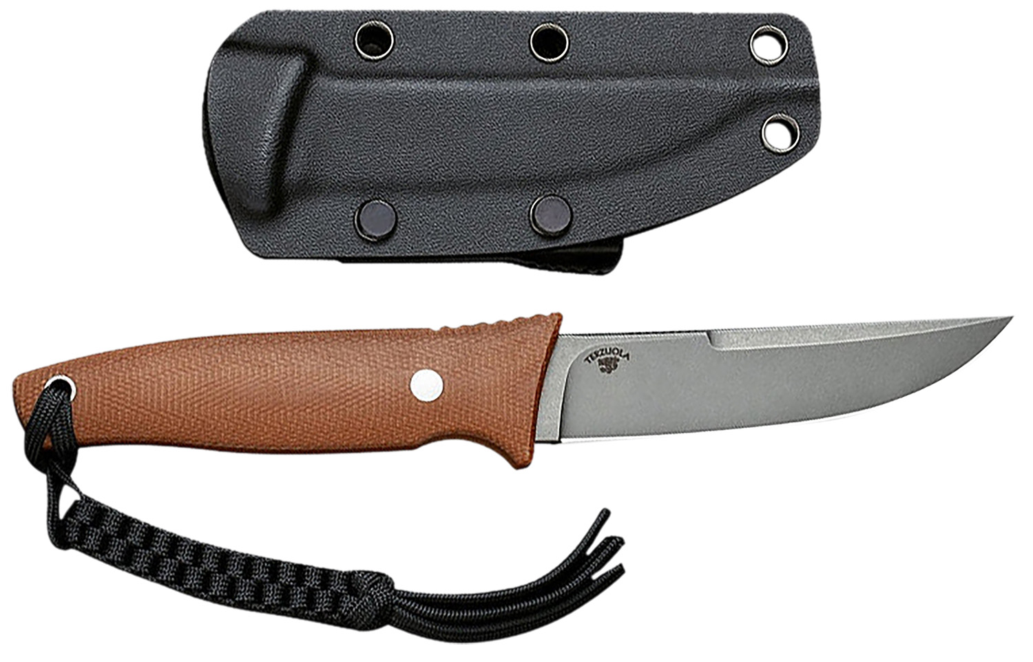 Civivi Knives C19046-5 Tamashii 4.07" Fixed Straight Back Plain Gray Stonewashed D2 Steel Blade, 4.73" Brown Textured Ca