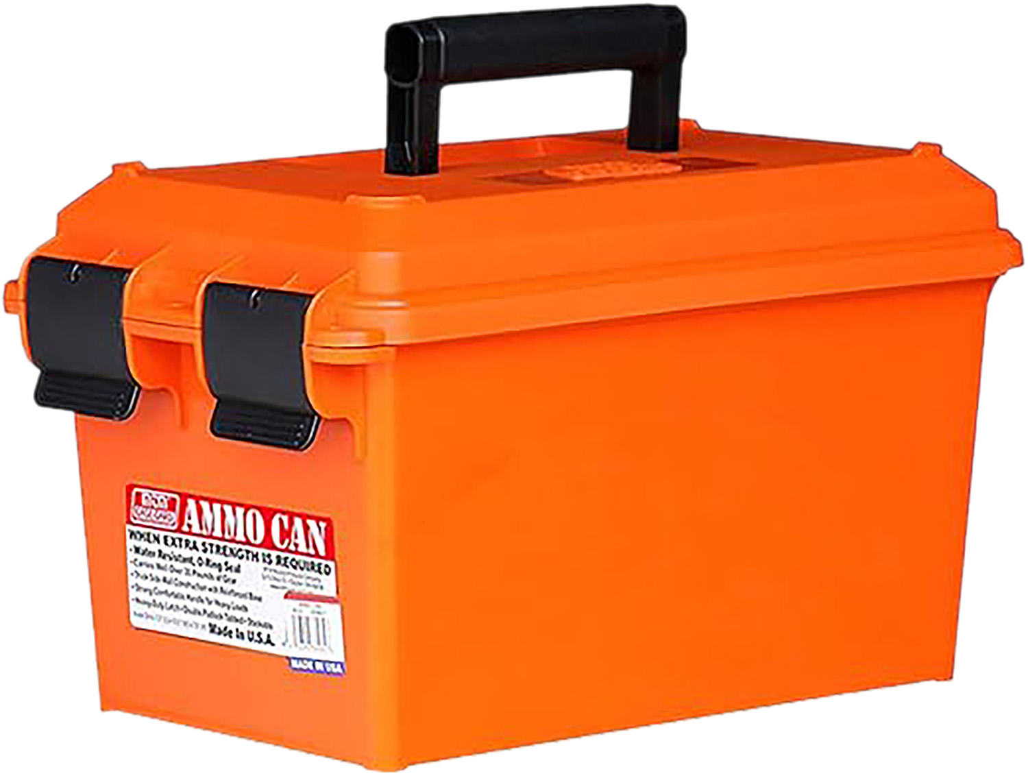 MTM Case-Gard AC35 Ammo Can Orange Polypropylene